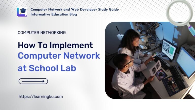 implement a computer network in the school lab room.