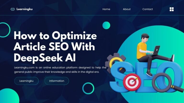 How to Optimize Article SEO With DeepSeek AI